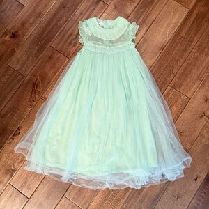 Trish Scully Mint Green Tulle girls Dress